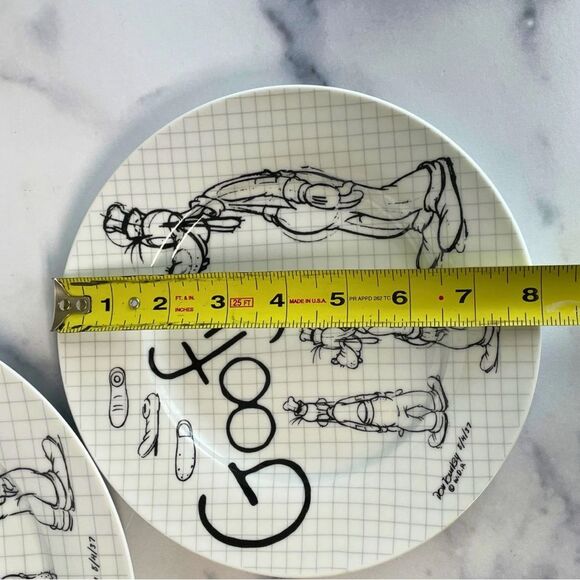 Disney Goofy Sketch Book Plates - 10.5" & 8" - Picture 7 of 11